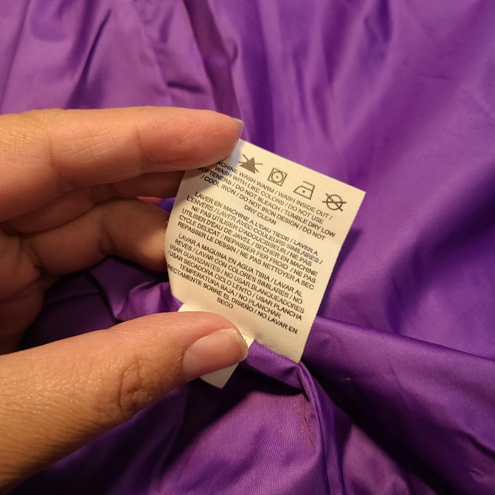 Nike Golf Sport Thermal Full‎ Zip Vest Size Small Purple Polyester Blend
